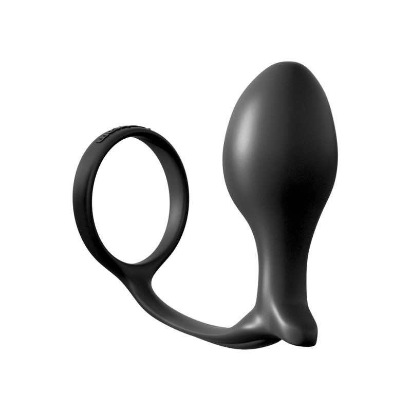 Korek analny ass gasm cock ring advanced black